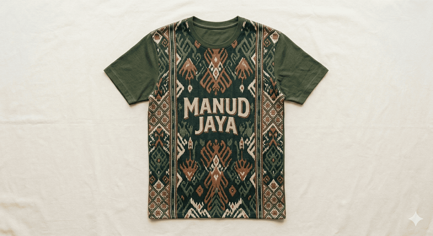 Kaos Motif Khas Manud Jaya